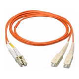 5 X Cordão Óptico Duplex Mm6 Sc / Lc 2,50mt