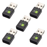 5 Adaptador Wifi Dual Band 2 4 5ghz 600mbps Wireless 5g Ac