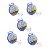 5 Alfinete De Cabeça De Vidro Corrente cx Com 100 Alfinetes