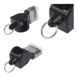 5 Apitos Profissional Fox 40 Classic Com Cordão Cor Preto
