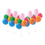 5 Arranjos Enfeite Balões Bexiga Decoração Festa Vareta 45cm