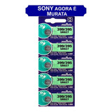 5 Baterias Sony 399 395 Sr927sw Ag7 Relógio Brinquedos Lupas