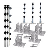 5 Big Haste Cerca 25x25 1 Metro 6 Isoladores W Suporte
