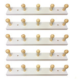 5 Cabideiro De Parede Suspenso Mdf Mochila Escolar Casaco