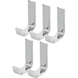 5 Cabides Porta Toalha Metal Inox Gancho Pendurador Banheiro