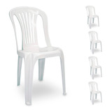 5 Cadeira Plástica Bistrô P
