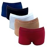 5 Calcinhas Boxer Caleçon Cueca Feminina Adulto Shortinho Cotton BR Alfa M Regular Sortidos 