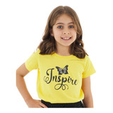 5 Camisetas Juvenil Menina Feminino Infantil Tamanho 2 À 16