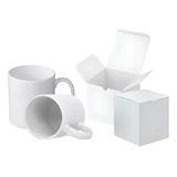 5 Caneca Branca Aaa 325ml Sublimação Importada Caixinhas