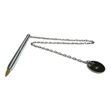 5 Caneta Fixa Com Corrente P Balcão Mesa Tipo Moeda