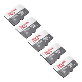 5 Cartão Memoria Micro Sd 128gb Sandisk Original Lacrado Nf