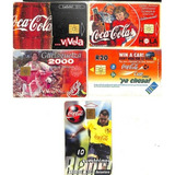 5 Cartões Telefônicos Coca
