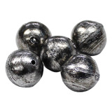 5 Chumbada Para Pesca Bola Redonda Com Furo 18 G