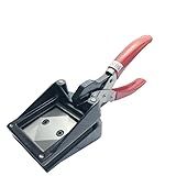 5 Cm X 5 Cm Perfurador Para Foto De Passaporte Cortador De Fotos De Papel Portátil Com Moldes De Aço Endurecido De Construção De Metal E Alça Vermelha Para Corte De Cartões De Visita