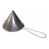 5 Coador Funil Aluminio 10x09 P Coar Leite Chá Óleo Etc