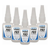 5 Colas Tek Bond 793 Instantânea 20g Tips Postiça Atacado