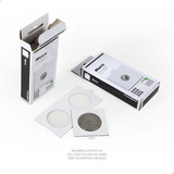 5 Cx Coins Holder Branco Autocolante Leuchtturm 37 5mm