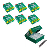 5 Cxs 500 Lâminas Barbear Derby Platinum Verde Cortada