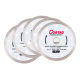 5 Discos Diamantado Turbo Porcelanato 110mm Cortag C N f e