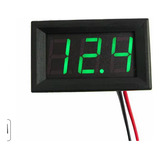 5 Display Voltimetro 4 5v A 30v Dc Cor Verde