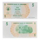 5 Dólares Fe Zimbábue 2006 