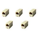 5 Emenda Rj45 Femea X Femea Extensão Cabo De Rede 8 Vias