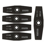 5 Facas Lâmina Roçadeira 2 Pontas 300mm Furo 1pol 25 4mm 2mm