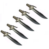 5 Facas Tática Rambo Combate Militar Sobrevivência