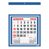 5 Folhinha Calendario Comercial 27x37cm De
