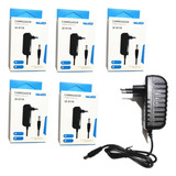 5 Fonte 12v 3a Bivolt Preta 3 Amperes Plug P4 P Fita Led