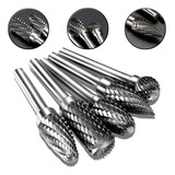 5 Fresa Metal Duro Tungstenio Mini Retifica Dremel Haste 6mm
