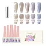 5 Kit De Esmalte De Gel Uv Hipoalergenico Olho De Gato 12 M