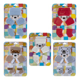 5 Kit Meias Bebe Toca Luva Conjunto Recém Nascido Menino