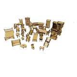 5 Kit Mini Moveis Atacado Para Casinhas De Boneca Enfeites