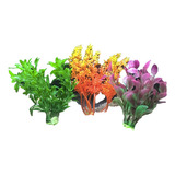 5 Kits C 2 Plantas Artificiais 10cm P Aquário total 10un
