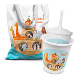 5 Kits Festa Sacola Surpresa Copo E Balde De Pipoca Cz