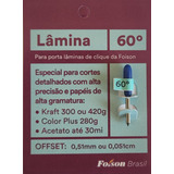 5 Lâminas P plotter Recorte Foison Padrão Novo Pl Click 60 