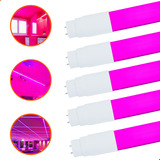 5 Lâmpadas T8 Tubular Coloridas 10w De Led 60cm Bivolt