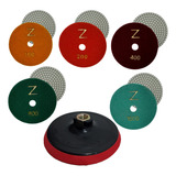 5 Lixa Diamantada Polir Porcelanato Granito Marmore suporte
