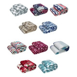 5 Mantinhas Soft Estampado Macia Casal Queen Para O Frio