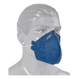 5 Máscara Semi Facial Descartável C Válvula Respiradora