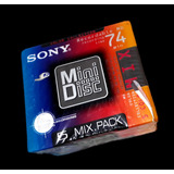 5 Md s Sony Mix Color 74 Minutos Pack Lacrado