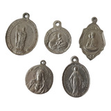 5 Medalhas Medalhinhas Católicas Religiosas Antigas