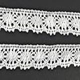 5 Metros De Renda De Algodão Branco Acabamento De 2 5 Cm Acabamento De Fita De Crochê Recortado Estilo Vintage Para Costura Artesanato E Decoração De Noiva De Casamento B