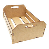 5 Mini Caixotinho Mdf 25cm Cesta Chocolate Doce Festa Junina