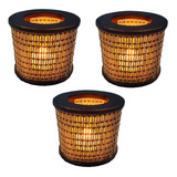 5 Mini Luminária Lanterna Decorativa Vela De Led