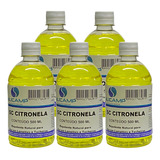 5 Óleo Citronela P Tocha Repelente Espanta Pernilongo 500ml
