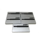 5 Pacotes Com 5 Cartuchos Para Tinteiro Lamy Preto T10