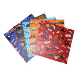 5 Papel De Carta Coleção Estampa Carros Disney