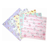 5 Papel De Carta Coleção Estampa Gatinha Marie